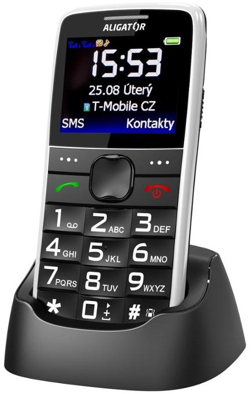 Mobilní telefon Aligator A675 Senior červený Mobilní telefon Aligator A675 Senior červený
