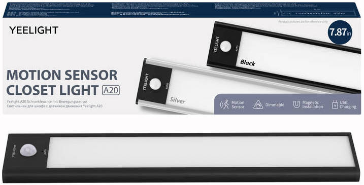 Svítidlo Yeelight Motion Sensor Closet Light A20 stříbrné