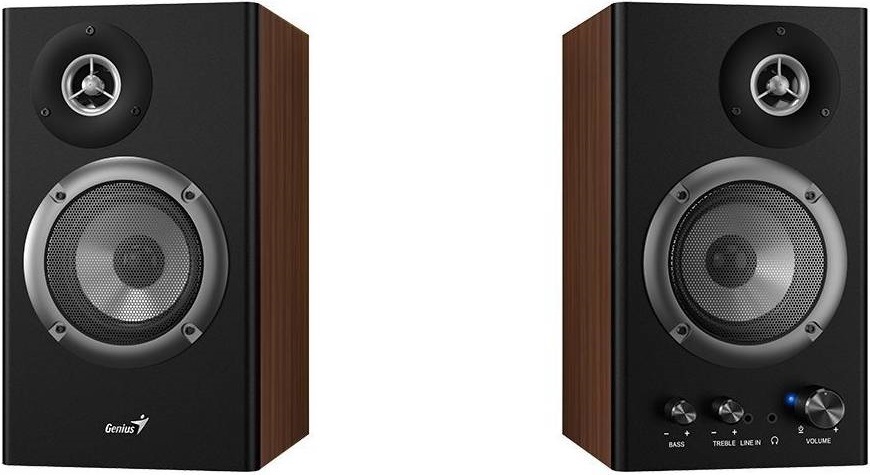 Reproduktory Genius SP-HF1200B černé/hnědé Genius SP-HF1200B (31730049400)