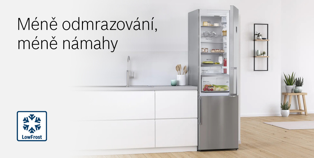 Chladnička s mrazničkou Bosch Serie 2 KIV87NSE0 Chladnička s mrazničkou Bosch Serie 2 KIV87NSE0