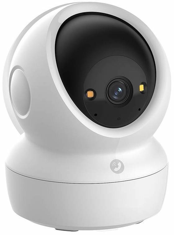 IP kamera EZVIZ H6c G1 3K bílá Detail čelní části otočné kamery EZVIZ H6c G1 3K s čočkou a přisvětlovacími LED