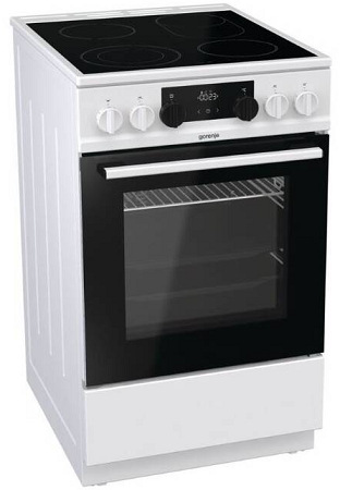 Sklokeramický sporák Gorenje ECS5350WA Entry steam bílý