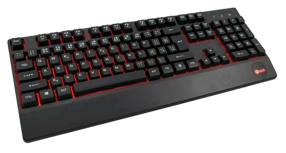 Klávesnice C-Tech KB-104BK, USB, CZ/SK černá