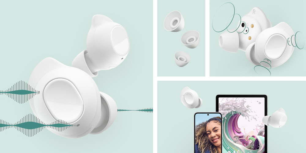 Sluchátka Samsung Galaxy Buds FE bílá Sluchátka Samsung Galaxy Buds FE bílá