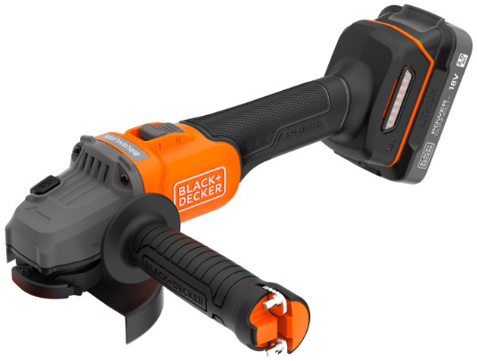 Úhlová bruska Black-Decker BCG6L8D2S-QW (s baterií)