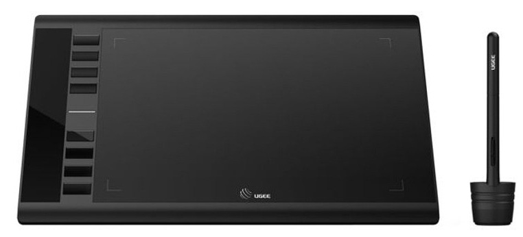 Grafický tablet UGEE M708 pro začátečníky i pokročilé, černá barva