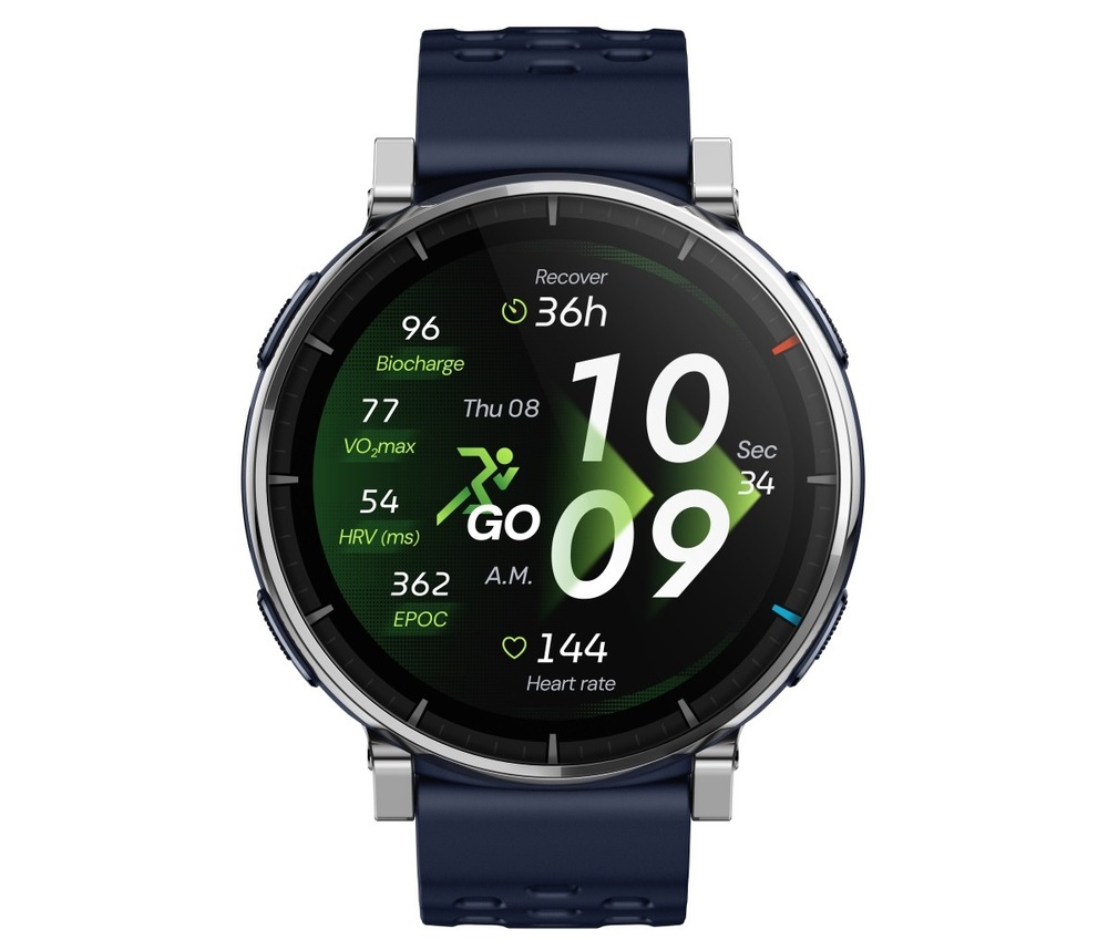 Chytré hodinky Amazfit Active 3 Premium modré Chytré hodinky Amazfit Active 3 Premium