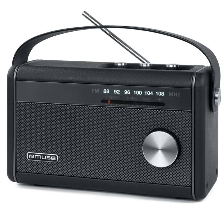 Radiopřijímač MUSE M-098BT černý Stará se o něj vestavěný reproduktor o výkonu 10 W, který vnese do vaší domácnosti jasný a vyvážený zvuk.