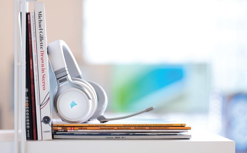 Headset Corsair Virtuoso RGB Wireless High-Fidelity bílý