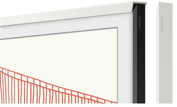 Výměnný rámeček Samsung pro Frame TV s úhlopříčkou 65" (2021), Zkosený design bílý