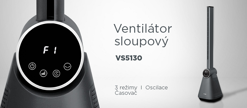 Ventilátor sloupový Concept VS5130 šedý
