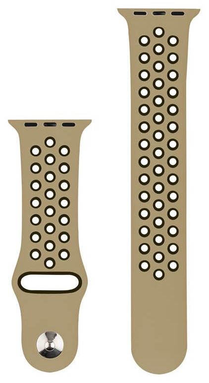 Řemínek RhinoTech na Apple Watch 38/40/41 mm černý/béžový