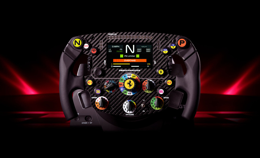 Volant Thrustmaster Ferrari SF1000 Add-On, PC, PS černý Volant Ferrari SF1000 Add-On s aktivním barevným displejem