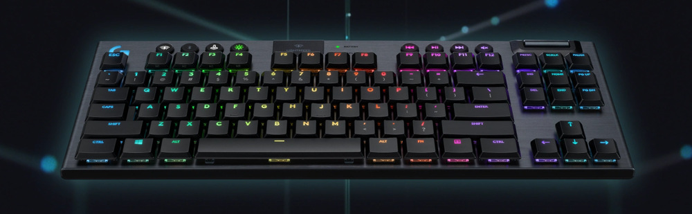 Klávesnice Logitech Gaming G915 TKL Lightspeed Tenkeyless RGB, Tactile, US bílá