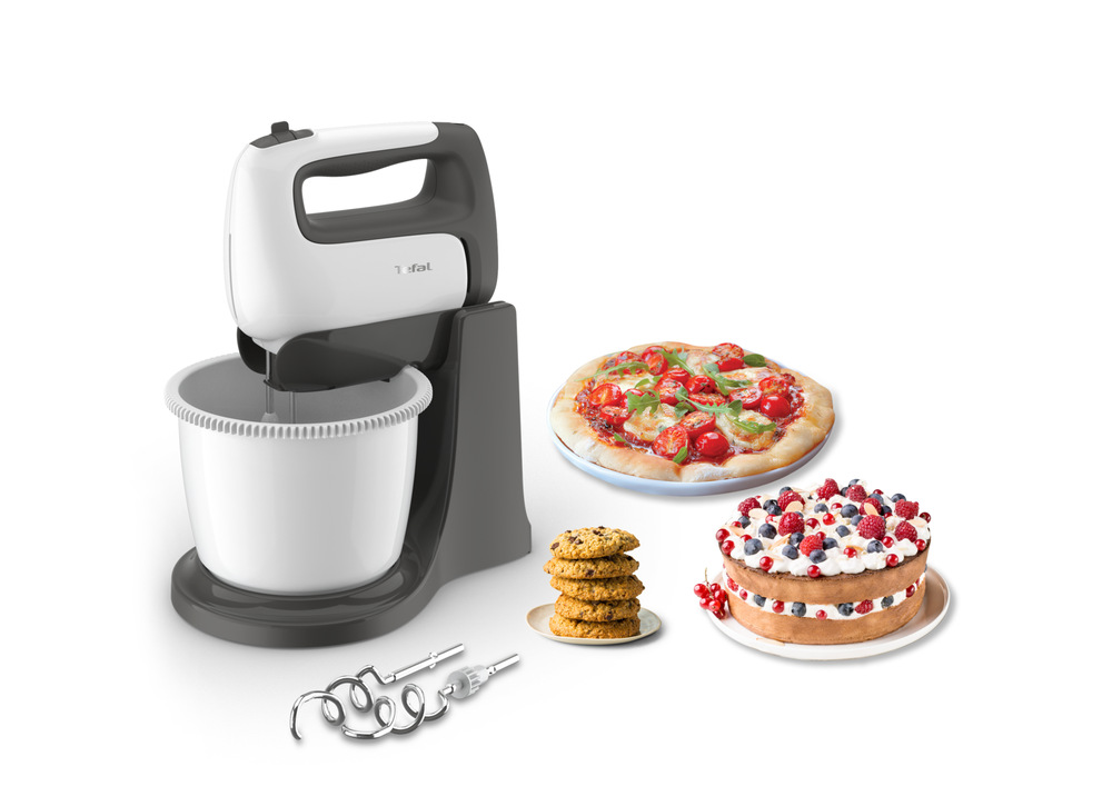 Ruční šlehač s mísou Tefal Prep'Mix+ HT464138 bílý Ruční šlehač s mísou Tefal Prep'Mix+ HT464138 bílý