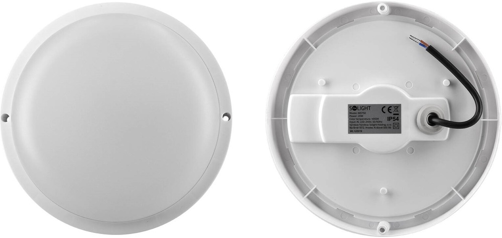 Stropní svítidlo Solight kulaté, 20W, 1500lm, 4000K, IP54, 20cm bílé Svítidlo Solight