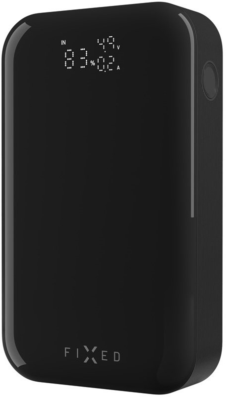 Powerbank FIXED Zen 10 Pro, 10 000 mAh, 30W, LCD displej - černá