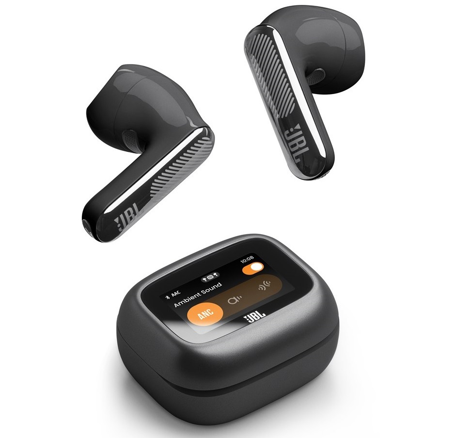 Sluchátka JBL Live Flex4 oranžová TWS sluchátka JBL Live Flex4 s nabíjecím pouzdrem