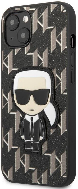 Kryt na mobil Karl Lagerfeld Monogram Ikonik na Apple iPhone 13 černý Kryt na mobil Karl Lagerfeld Monogram Ikonik na Apple iPhone 13 černý