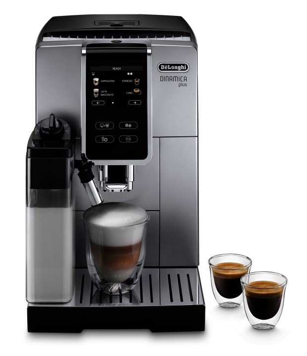 Espresso De'Longhi Dinamica plus Ecam 370.70SB černé/stříbrné