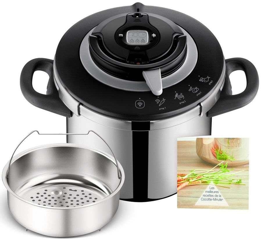 Tlakový hrnec Tefal Clipso+ CHEF P4551431, 8 l nerez Tlakový hrnec Tefal Clipso+ CHEF P4551431, 8 l nerez