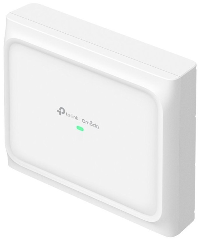 Bílý přístupový bod TP-Link EAP775-Wall Omada BE9300 s nástěnným provedením