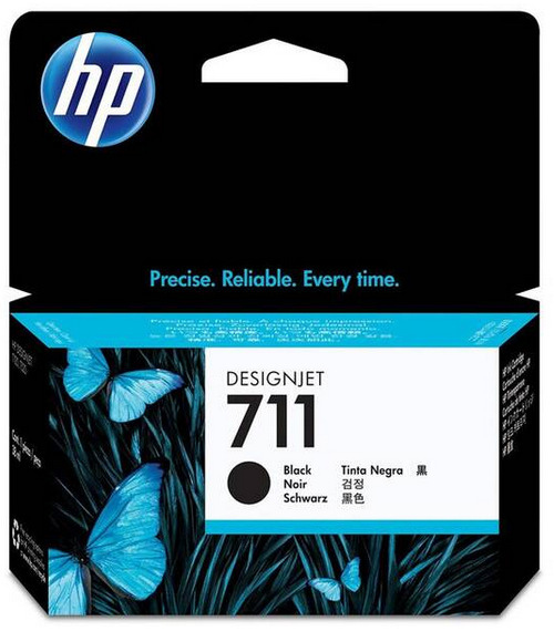 Inkoustová náplň HP 711, 38 ml černá HP 711, 38 ml (CZ129A) černá