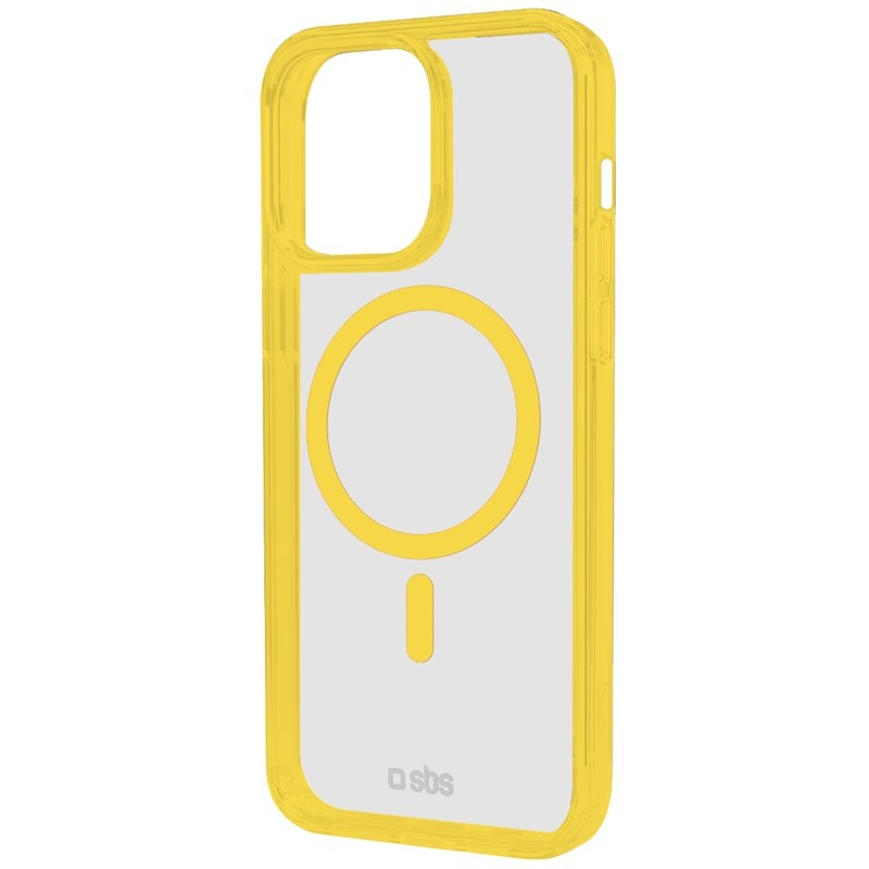 Kryt na mobil SBS Mag Frame s MagSafe na Apple iPhone 15 Pro žlutý