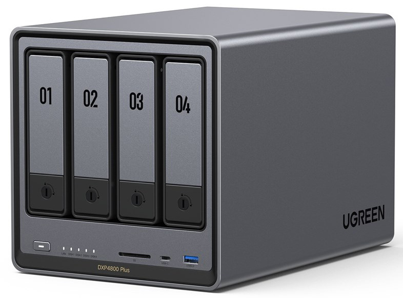 Datové úložiště (NAS) UGREEN NASync DXP4800 Plus šedé