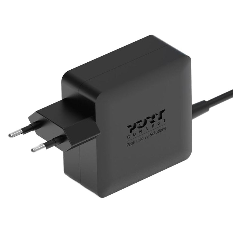 Napájecí adaptér PORT CONNECT USB-C GaN2 RP0739, PLUG-IN PD  65 W černý