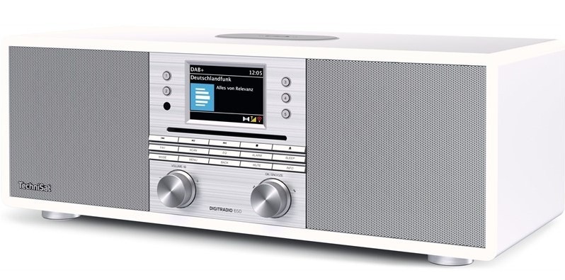 Internetové rádio s DAB+/CD TechniSat DIGITRADIO 650, bílo-stříbrné