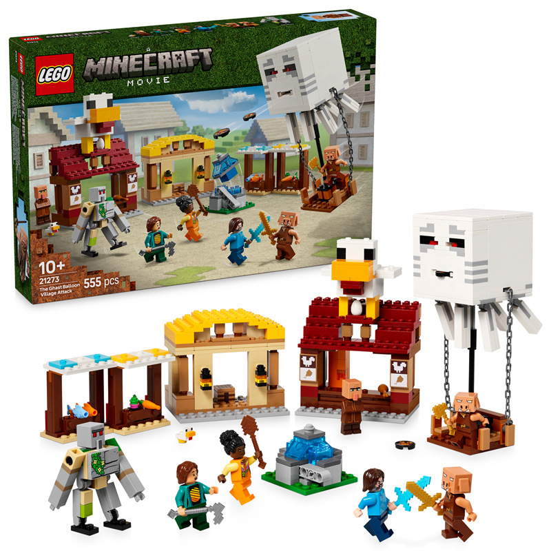 Stavebnice LEGO® Minecraft® 21273 Balón v podobě ďasa a útok na vesnici Stavebnice LEGO® Minecraft® 21273 Balón v podobě ďasa a útok na vesnici