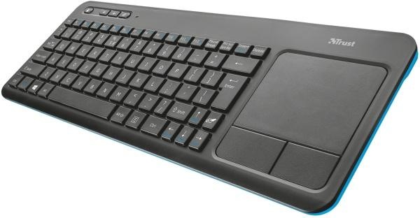 Klávesnice Trust Veza Touchpad, US černá