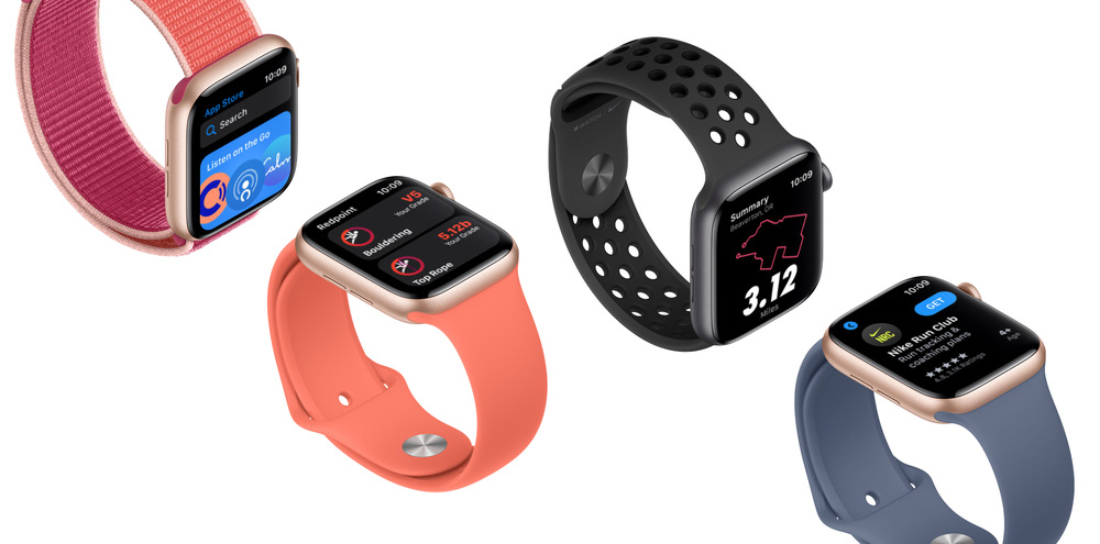 Chytré hodinky Apple Watch Nike Series 5 GPS 44mm pouzdro z vesmírně šedého hliníku - antracitový/černý sportovní řemínek Nike