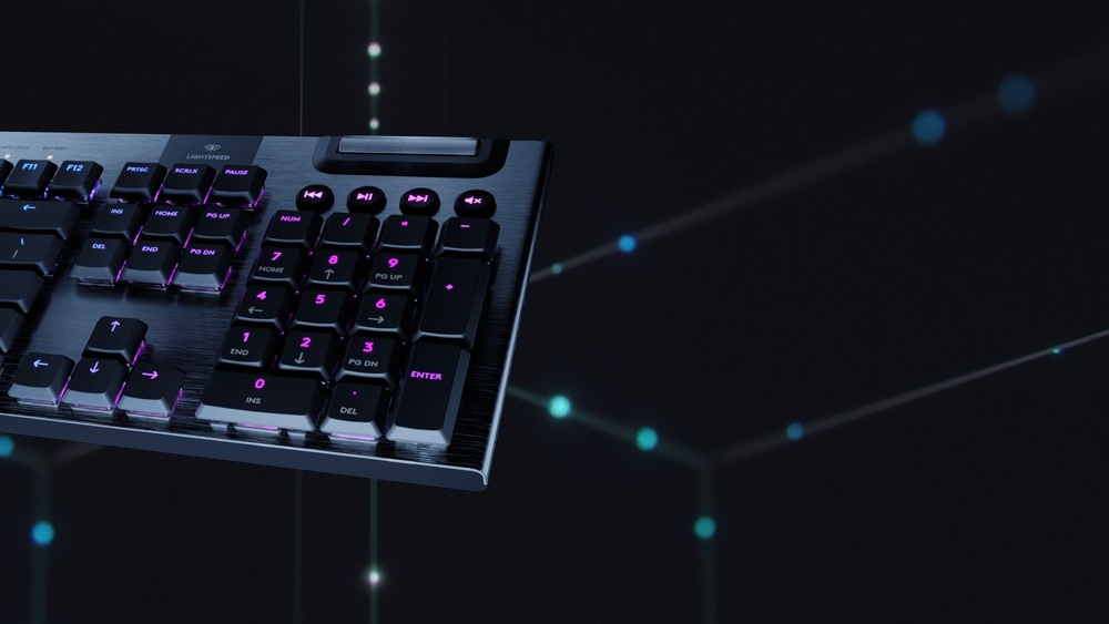 Klávesnice Logitech Gaming G915 Lightspeed RGB, Linear, US černá Klávesnice Logitech Gaming G915 Lightspeed RGB, Linear, US černá