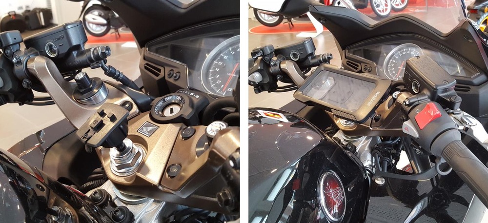 Držák na mobil Interphone pro pouzdra PROCASE a UNICASE, průměr 15 - 17,2 mm Držák na mobil Interphone