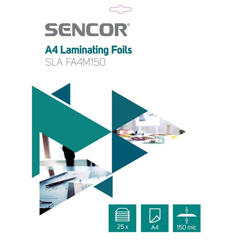 Laminovací fólie Sencor SLA FA4M150 A4, 150mic, 25ks