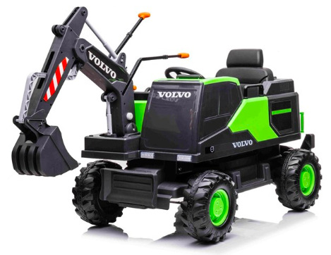 Elektrický bagr Beneo Volvo Excavator 12V zelený