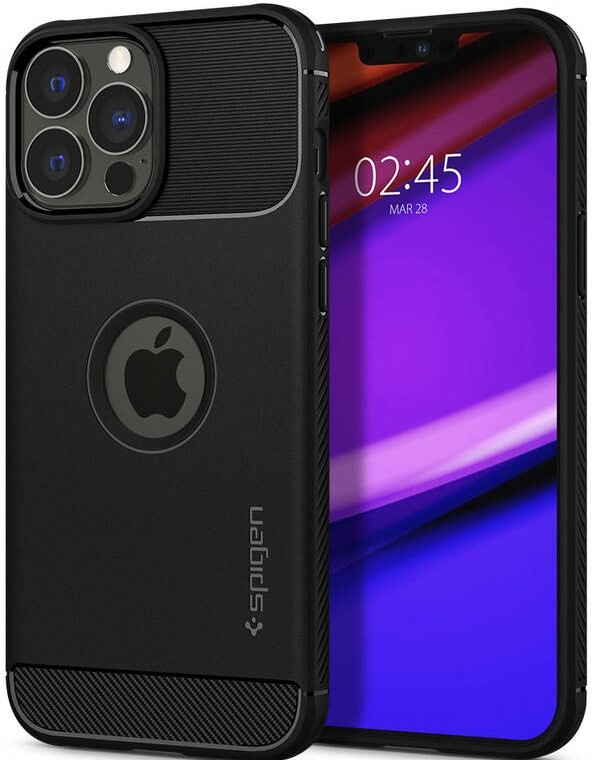 Kryt na mobil Spigen Rugged Armor na Apple iPhone 13 Pro černý Kryt na mobil Spigen Rugged Armor na Apple iPhone 13 Pro černý