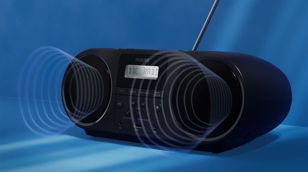 Radiopřijímač s CD Philips TAZ6000 černý Radiopřijímač s CD Philips TAZ6000 černý