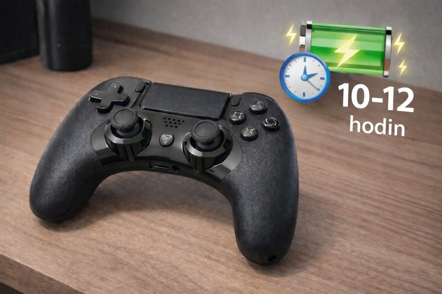 Gamepad YENKEE STRIKER – výdrž baterie až 10–12 hodin