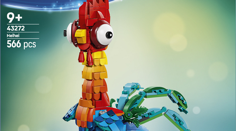 Stavebnice LEGO® │ Disney 43272 Heihei Pohyblivá hlava, křídla a ocasní pera umožňují Heiheiovi měnit pózy a vystavit ho podle vlastní nálady