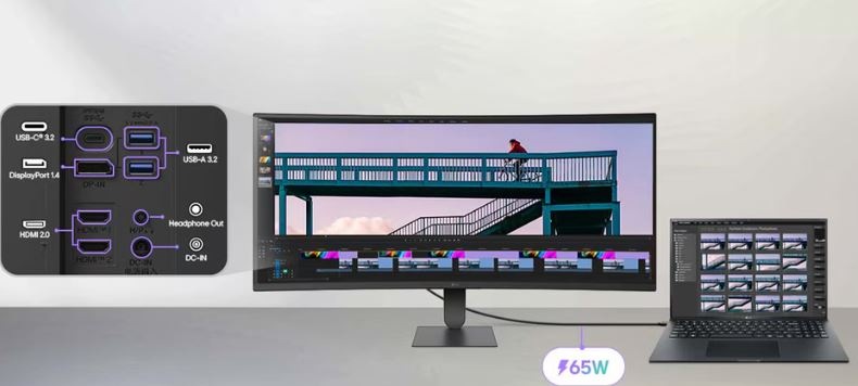 Herní monitor LG 34U640B-B černý Herní monitor LG 34U640B-B pro práci na více obrazovkách