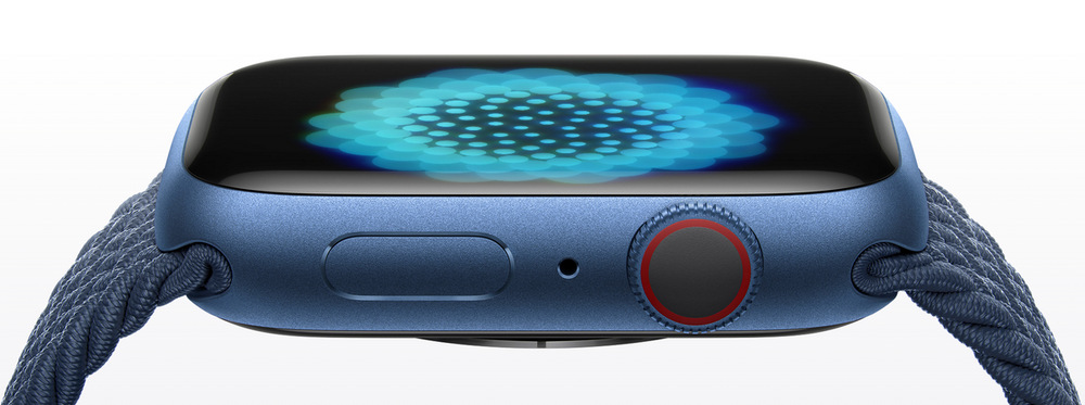 Chytré hodinky Apple Watch Series 7 GPS, 41mm pouzdro z hvězdně bílého hliníku - hvězdně bílý sportovní řemínek Chytré hodinky Apple Watch Series 7 GPS, 41mm pouzdro z hvězdně bílého hliníku - hvězdně bílý sportovní řemínek