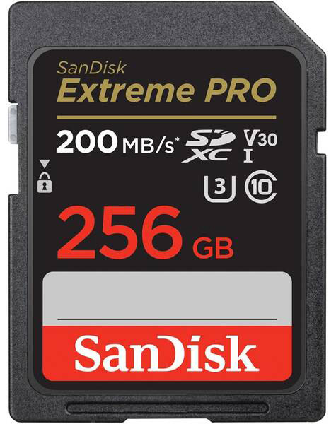 Paměťová karta SANDISK SDXC Extreme Pro 256GB UHS-I U3 (200R/140W)