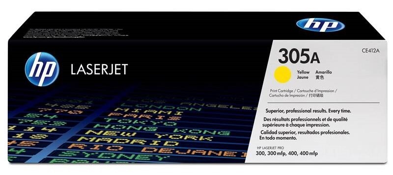 Toner HP 305A, 2 600 stran žlutý