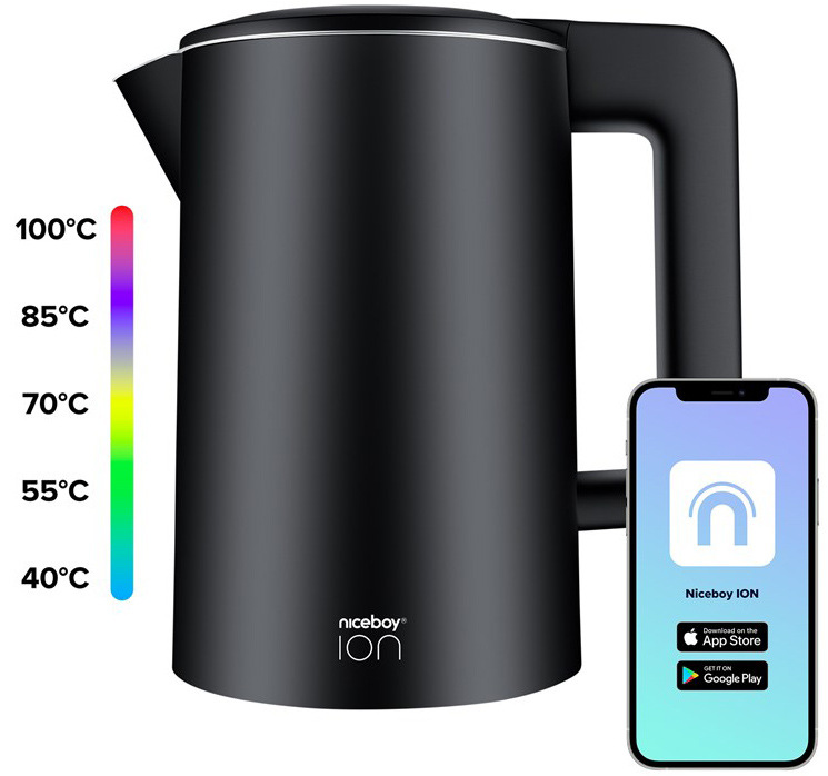 Rychlovarná konvice Niceboy ION SmartKettle Onyx black
