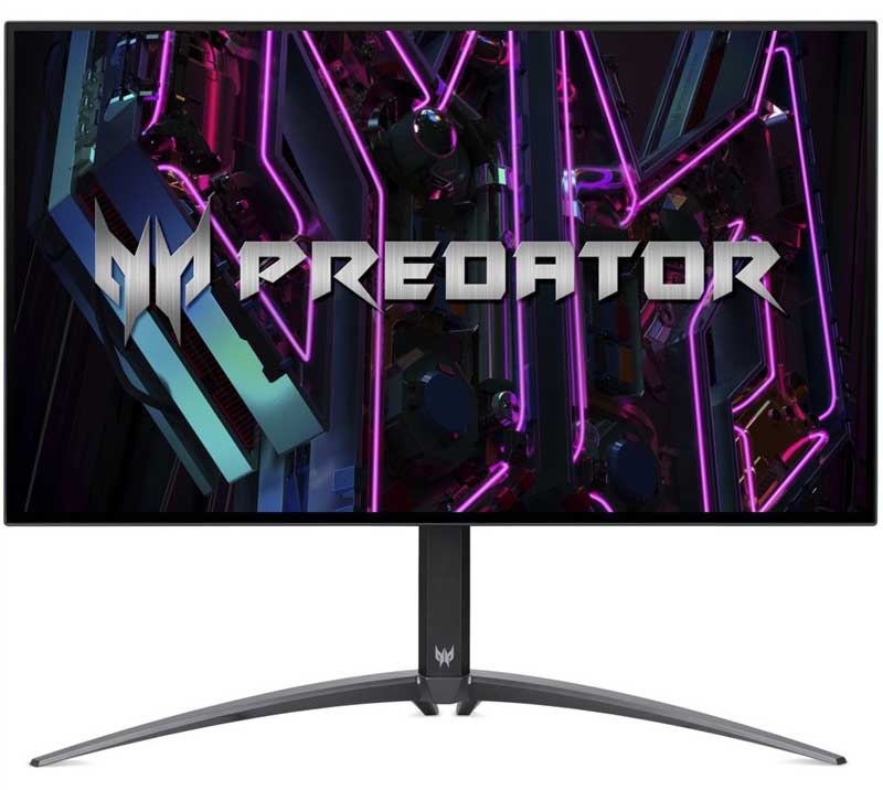 Herní monitor Acer Predator XB273UX1bmiiprx v černé barvě.