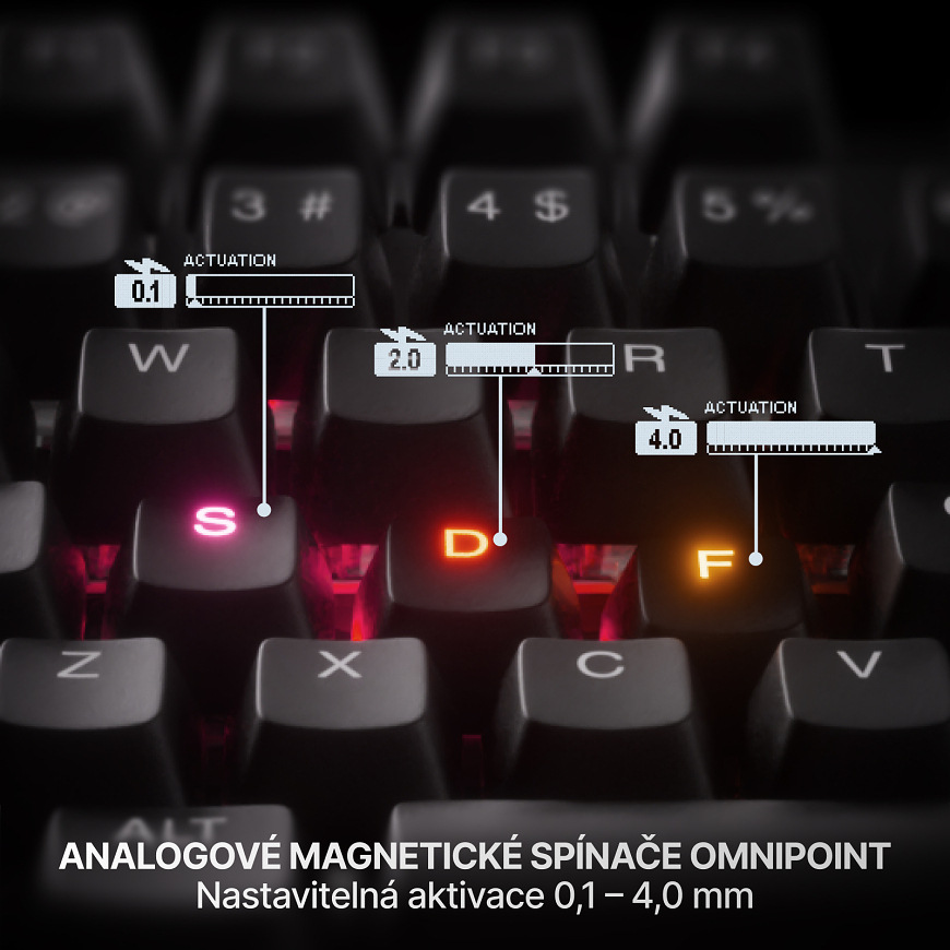 Analogové magnetické spínače OmniPoint s nastavitelnou aktivační vzdáleností od 0,1 do 4,0 mm