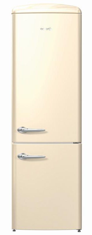 Chladnička s mrazničkou Gorenje Retro ORK192C krémová